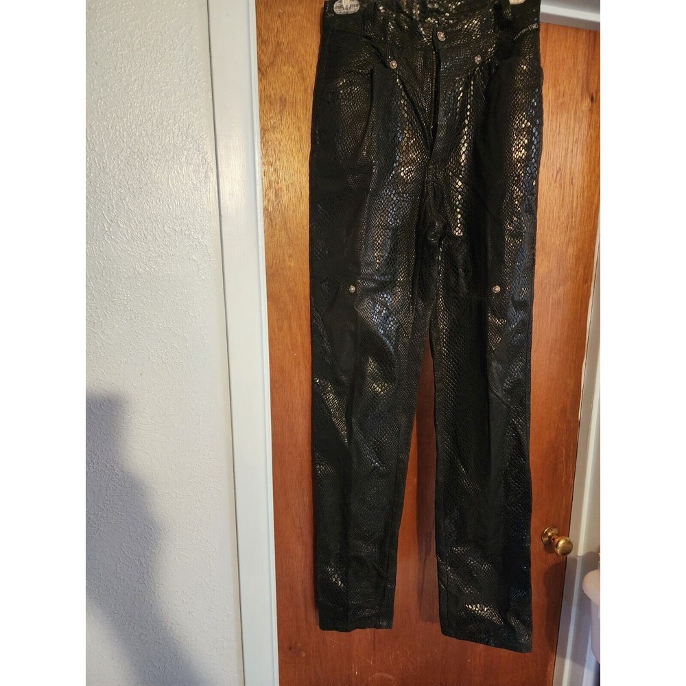 Western Ethics Jeans Womens 2 Black Country Cowgirl Reptilian Snakeskin Rockies